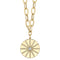 Diamond Paper Clip Link Necklace - 1